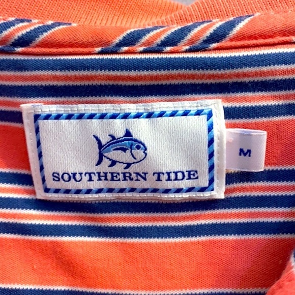 NWOT Men’s Southern Tide 100% Cotton Striped Polo Size M - Picture 3 of 7